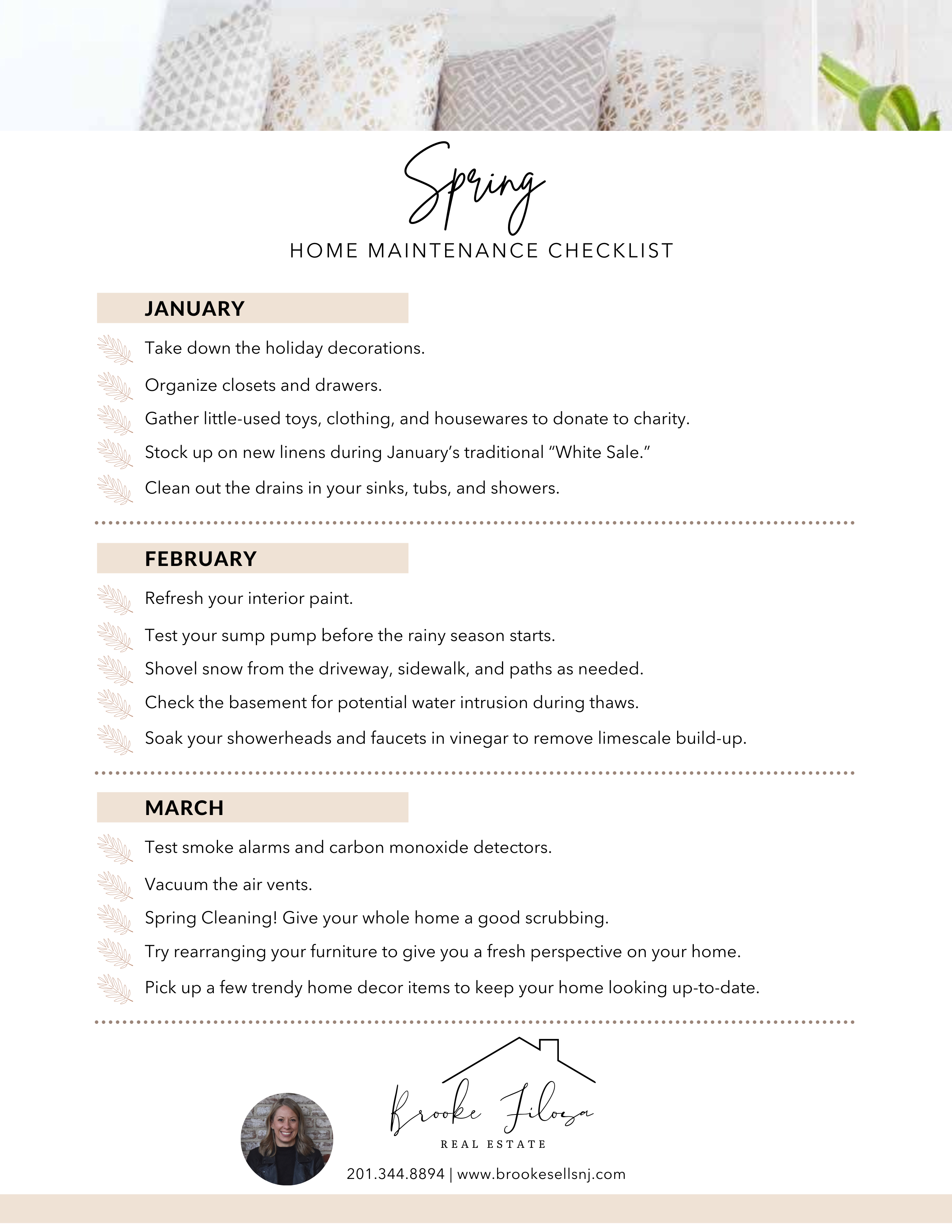 Spring Home Maintenance Checklist - Brooke Filosa